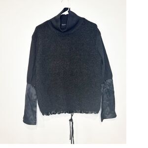 Karen millen wool silk Sherpa pullover sweatshirt